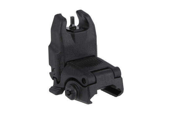 Magpul MBUS flip up front sight is made from durable black polymer
